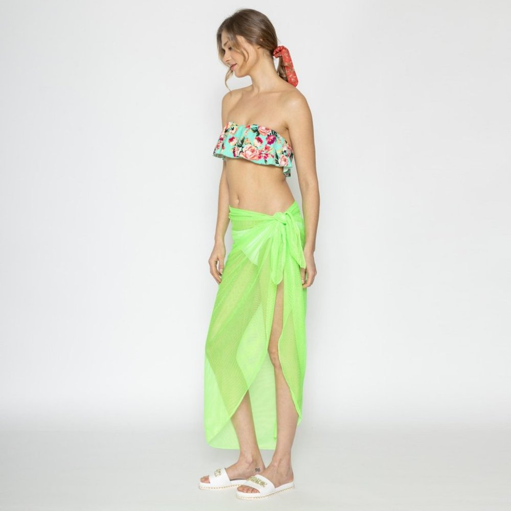 Lightweight Fishnet Sarong + Scarf
